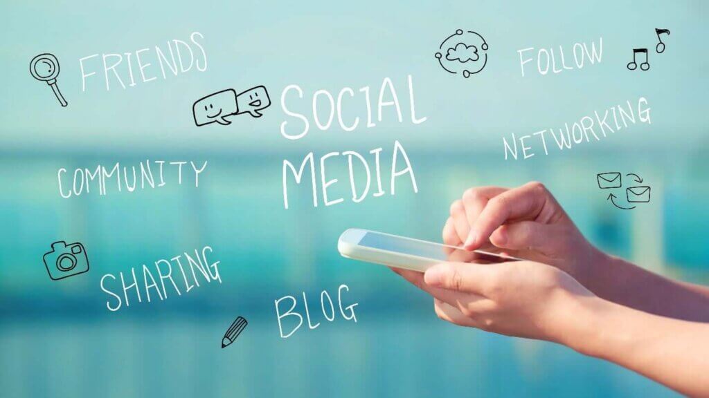 social media image with brainstorming