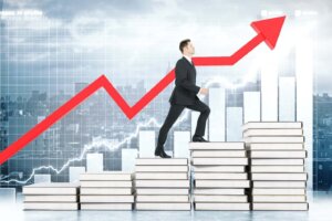 Business growth chart, increases | Social Media Marketing